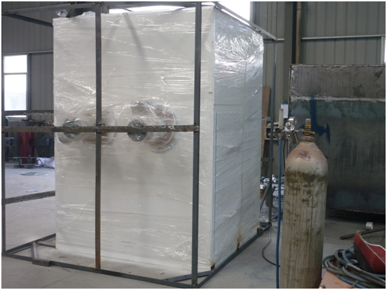 スキッドによって取付けられる低温学の空気分離の単位、高い純度の液体酸素の植物